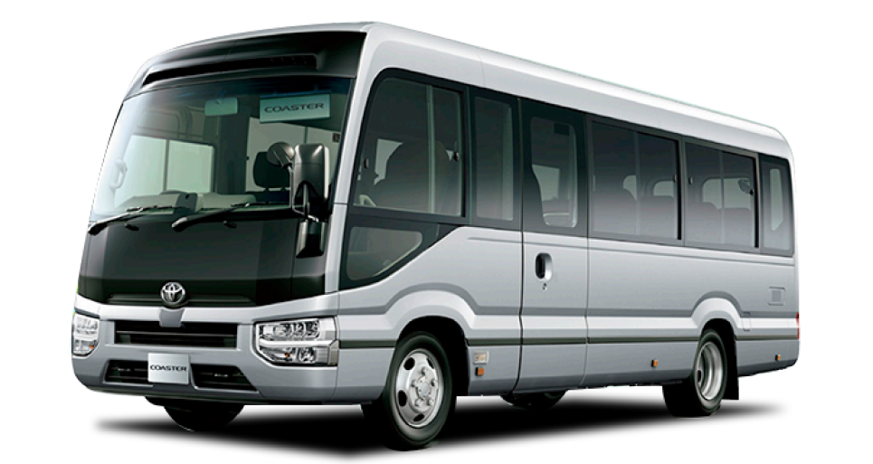 TOYOTAの新車マイクロバス[コースター]